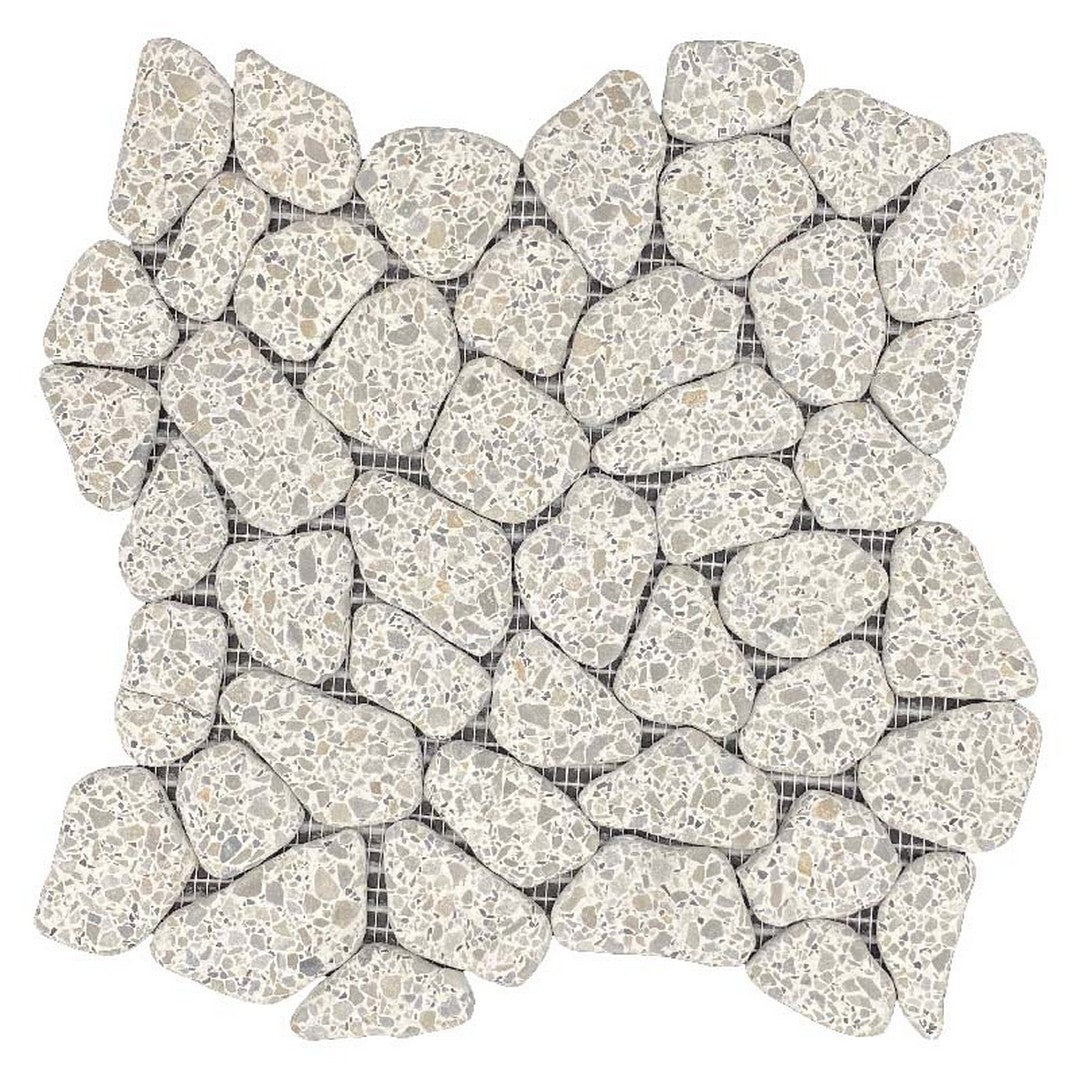 Maniscalco Stone Eco Rock 12" x 12" Tumbled Terrazzo Style Pebbles Mosaic