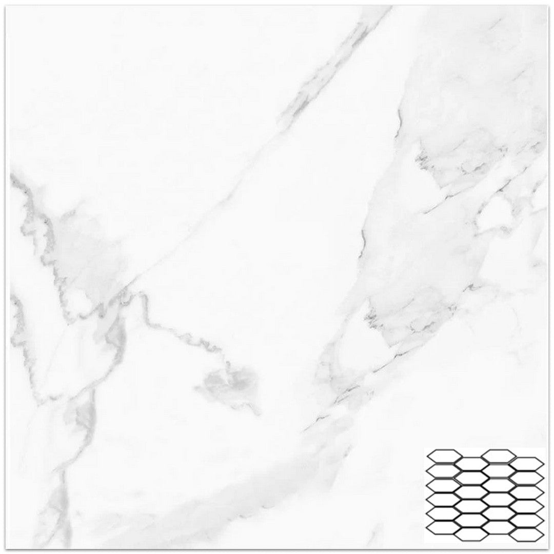 Tesoro Vintage 11" x 11.75" Matte 2x4" Picket Porcelain Mosaic