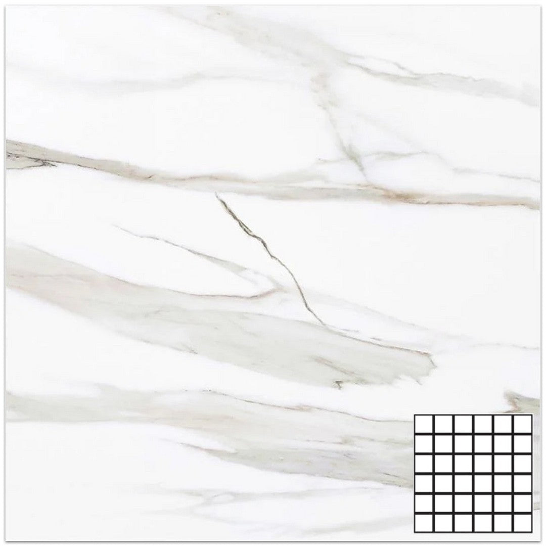 Tesoro Vintage 11.75" x 11.75" Matte Porcelain 2" Mosaic