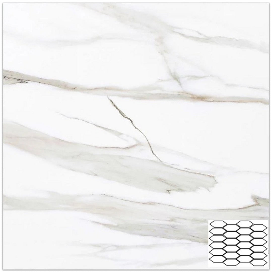 Tesoro Vintage 11" x 11.75" Matte 2x4" Picket Porcelain Mosaic