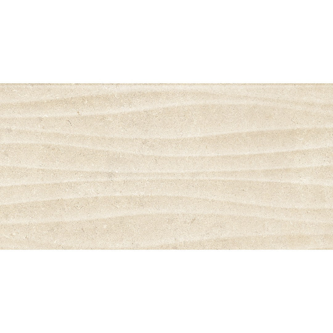 Edimax Astor Feel 12" x 24" Textured Porcelain 3D Wave Deco Wall Tile