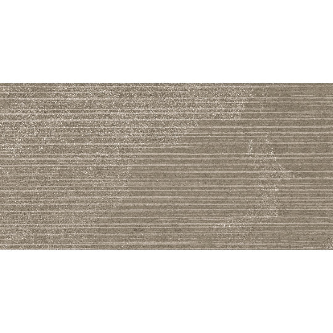 Edimax Astor Feel 12" x 24" Textured Porcelain 3D Stripes Deco Wall Tile
