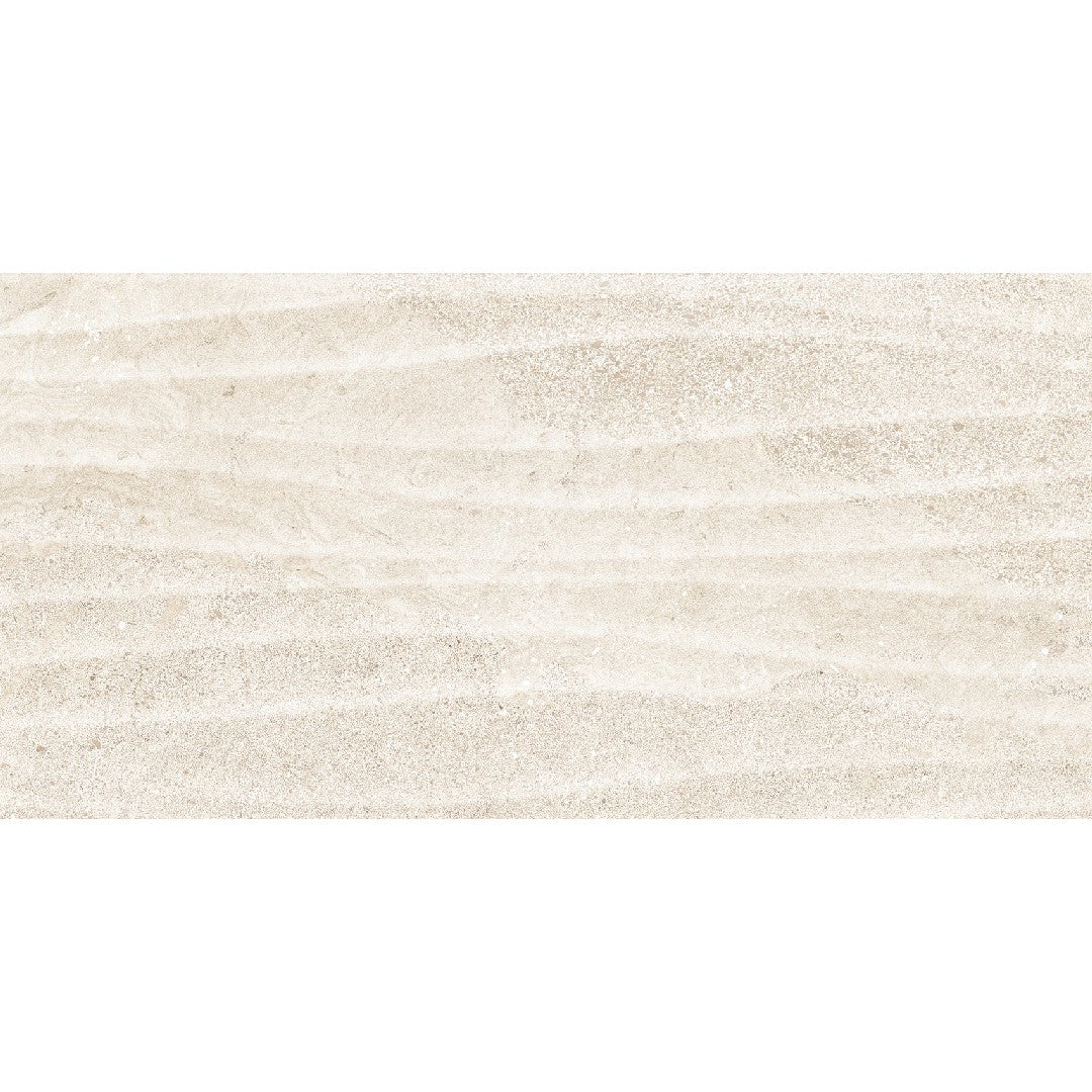 Edimax Astor Feel 12" x 24" Textured Porcelain 3D Wave Deco Wall Tile