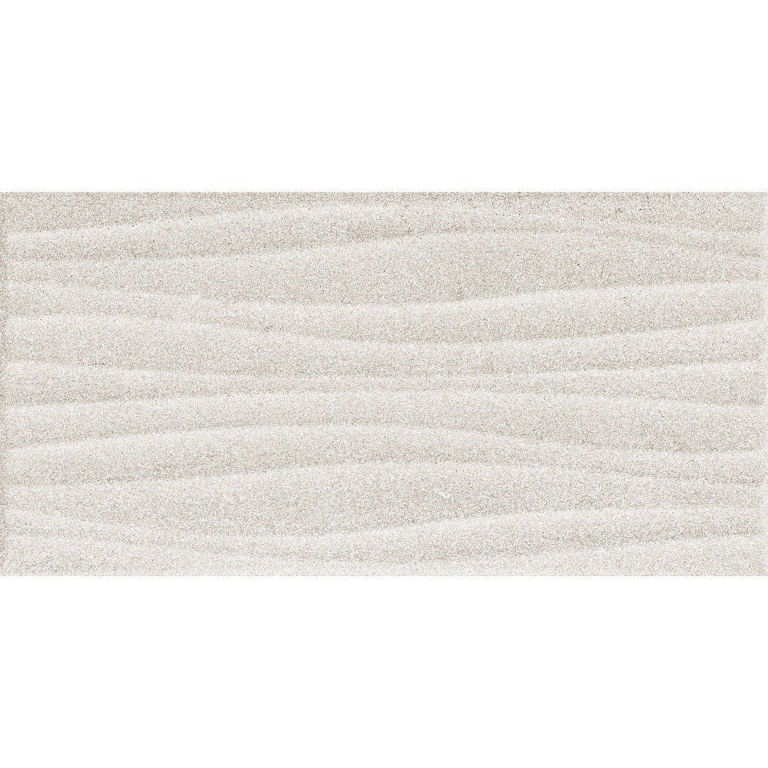 Edimax Astor Feel 12" x 24" Textured Porcelain 3D Wave Deco Wall Tile