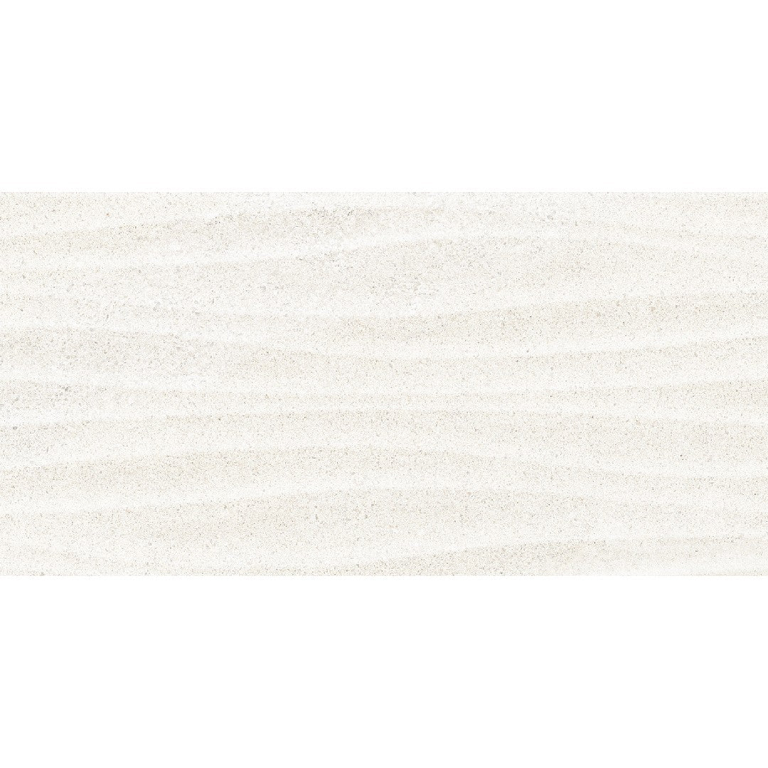 Edimax Astor Feel 12" x 24" Textured Porcelain 3D Wave Deco Wall Tile