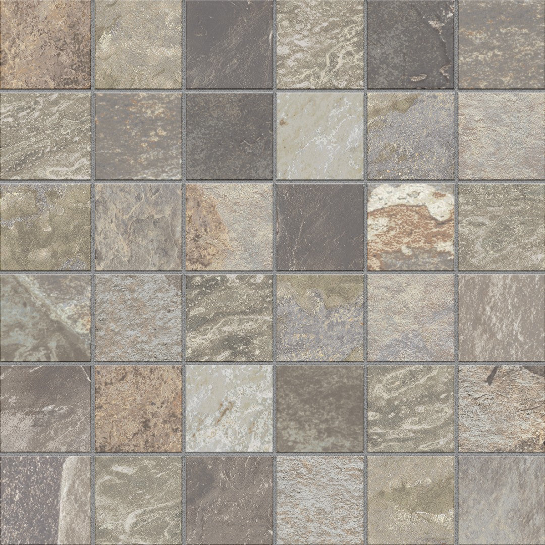 Edimax Astor More 12" x 12" Natural Porcelain 2" Mosaic
