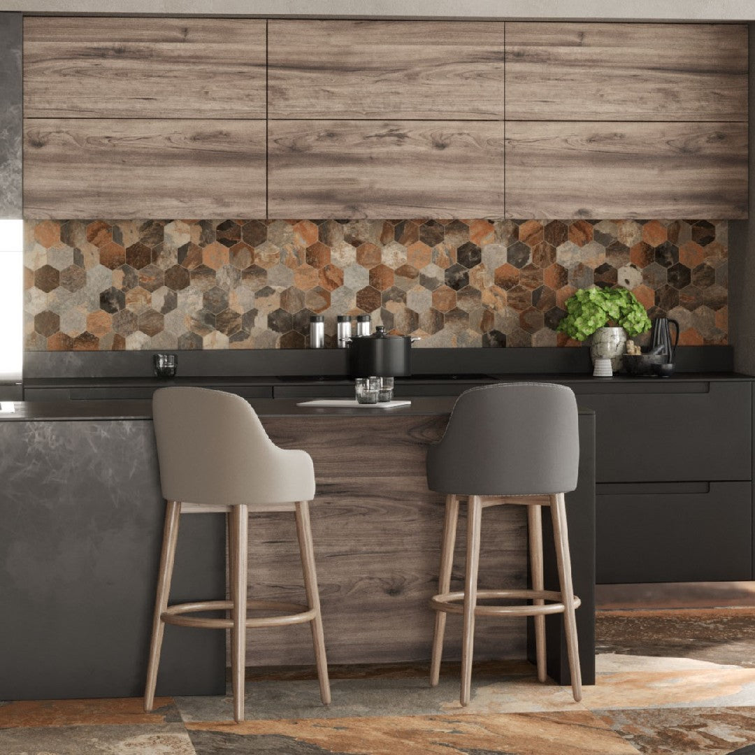 Edimax-Astor-More-12-x-13-Natural-Porcelain-4-Hexagon-Mosaic-Sunset