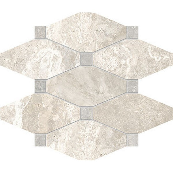 Edimax Astor Stream 12" x 9.4" Natural Octagon Porcelain Mosaic