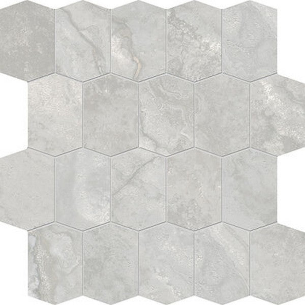 Edimax Astor Stream 12" x 12" Natural Hexagon Porcelain Mosaic