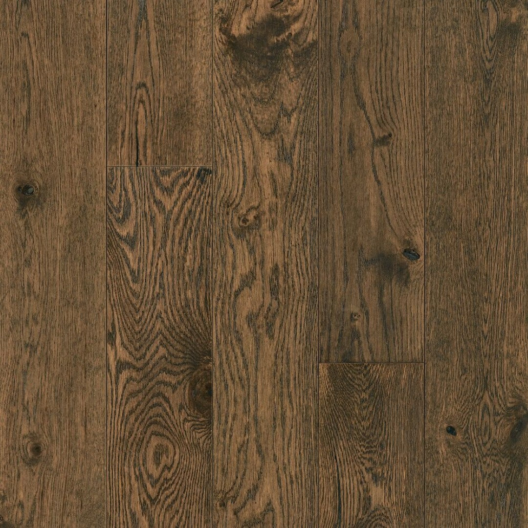 Hartco TimberBrushed Bronze 5" Engineered Oak Hardwood Plank Wire Brushed