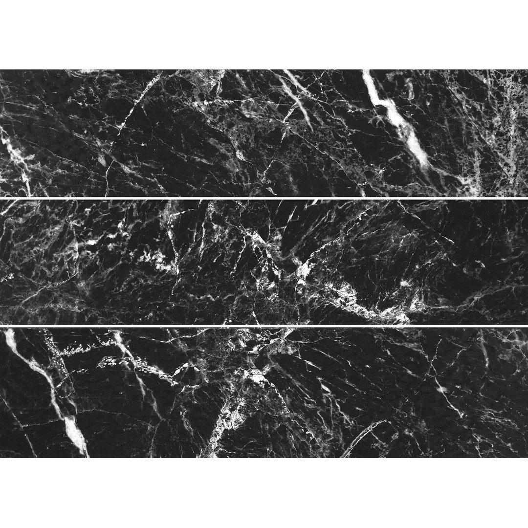 Tesoro-Roccia-6-x-24-Rectified-Glossy-Porcelain-Tile-Black