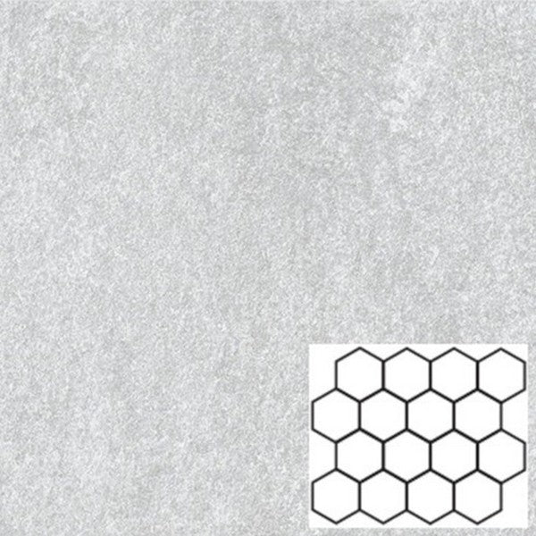 Tesoro Titanium 11.75" x 10" Rectified Matte 3" Hexagon Porcelain Mosaic