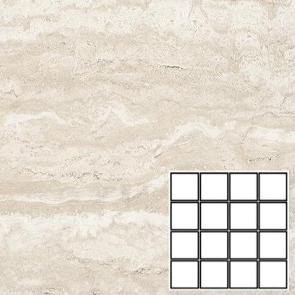 Tesoro Tivolazio 12" x 12" Rectified Matte Porcelain 3" Mosaic
