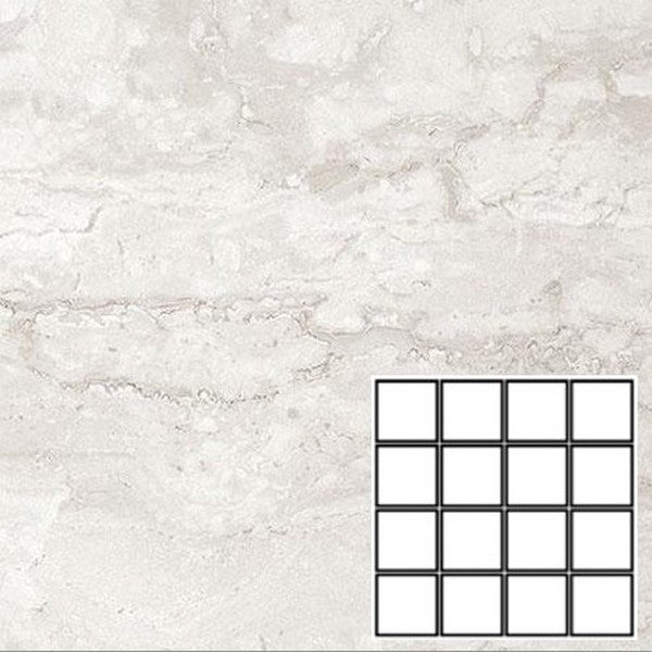 Tesoro Tivolazio 12" x 12" Rectified Matte Porcelain 3" Mosaic