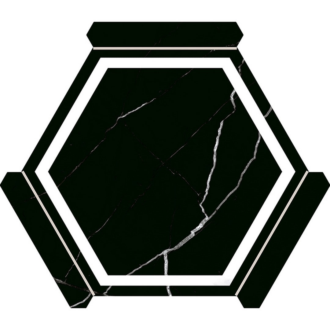 MiR Encadre 8.66" x 9.84" Pressed Matte Porcelain Tile