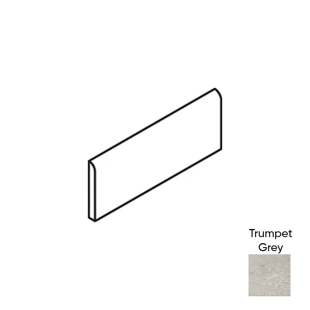 Daltile-Advantage-3-x-12-Matte-Ceramic-Bullnose-Trumpet-Grey