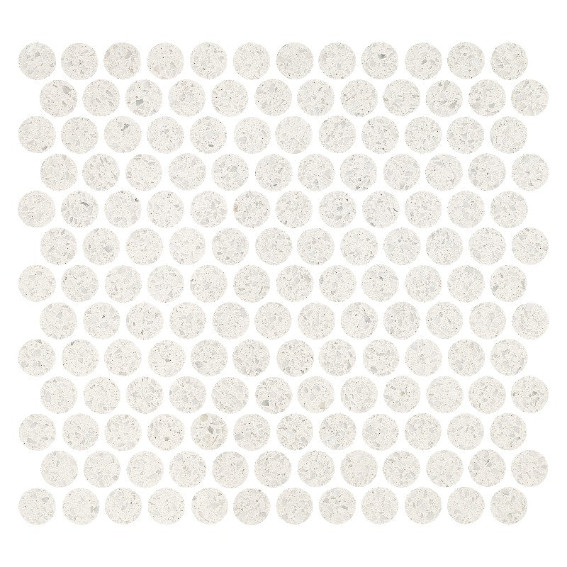 Maniscalco Stone Eco Rock 11.25" x 12" Honed Terrazzo Penny Round