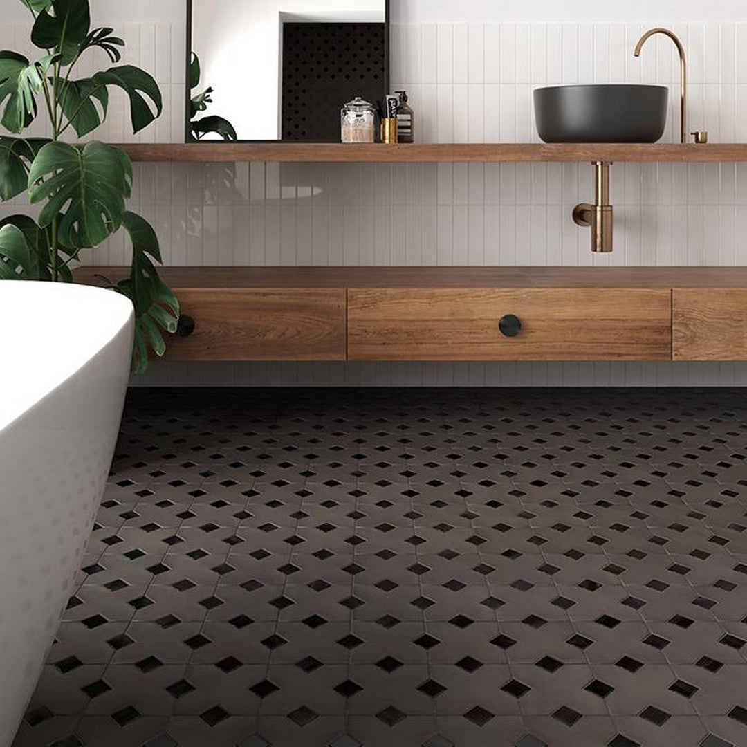Tesoro-Kasbah-1.25-x-1.25-Pressed-Matte-Porcelain-Taco-Tile-Black-A-Taco