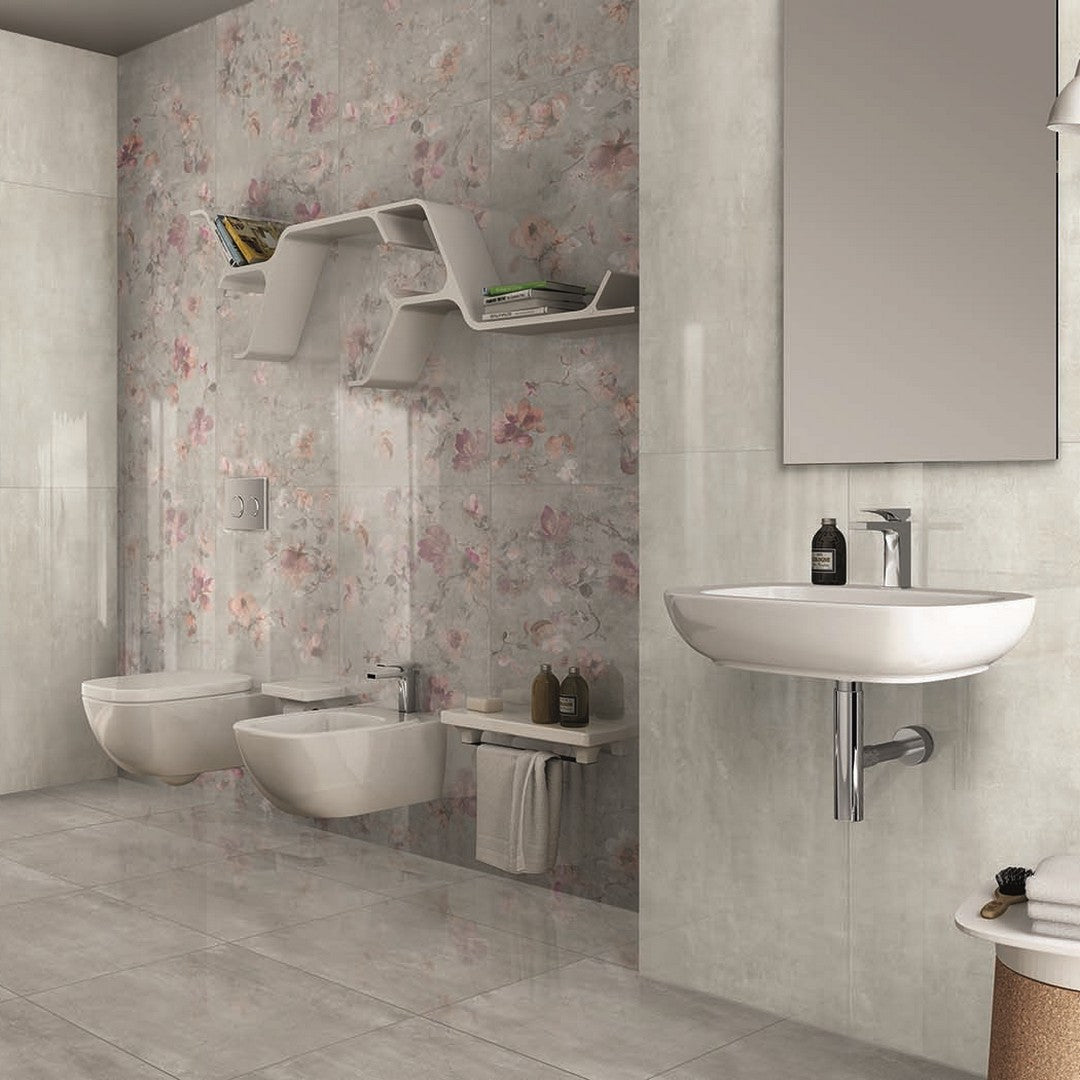 Euroker-Milano-24-x-48-Rectified-Polished-Porcelain-Tile-Bianco