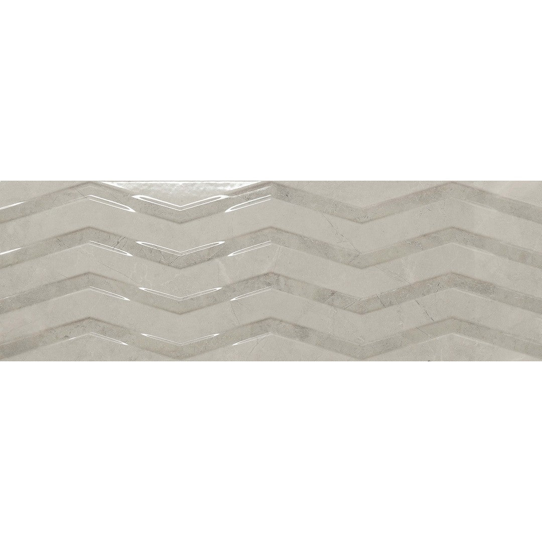 Euroker-Bayona-12-x-36-Rectified-Gloss-B-Thin-Ceramic-Wall-Tile-Silver-Cells