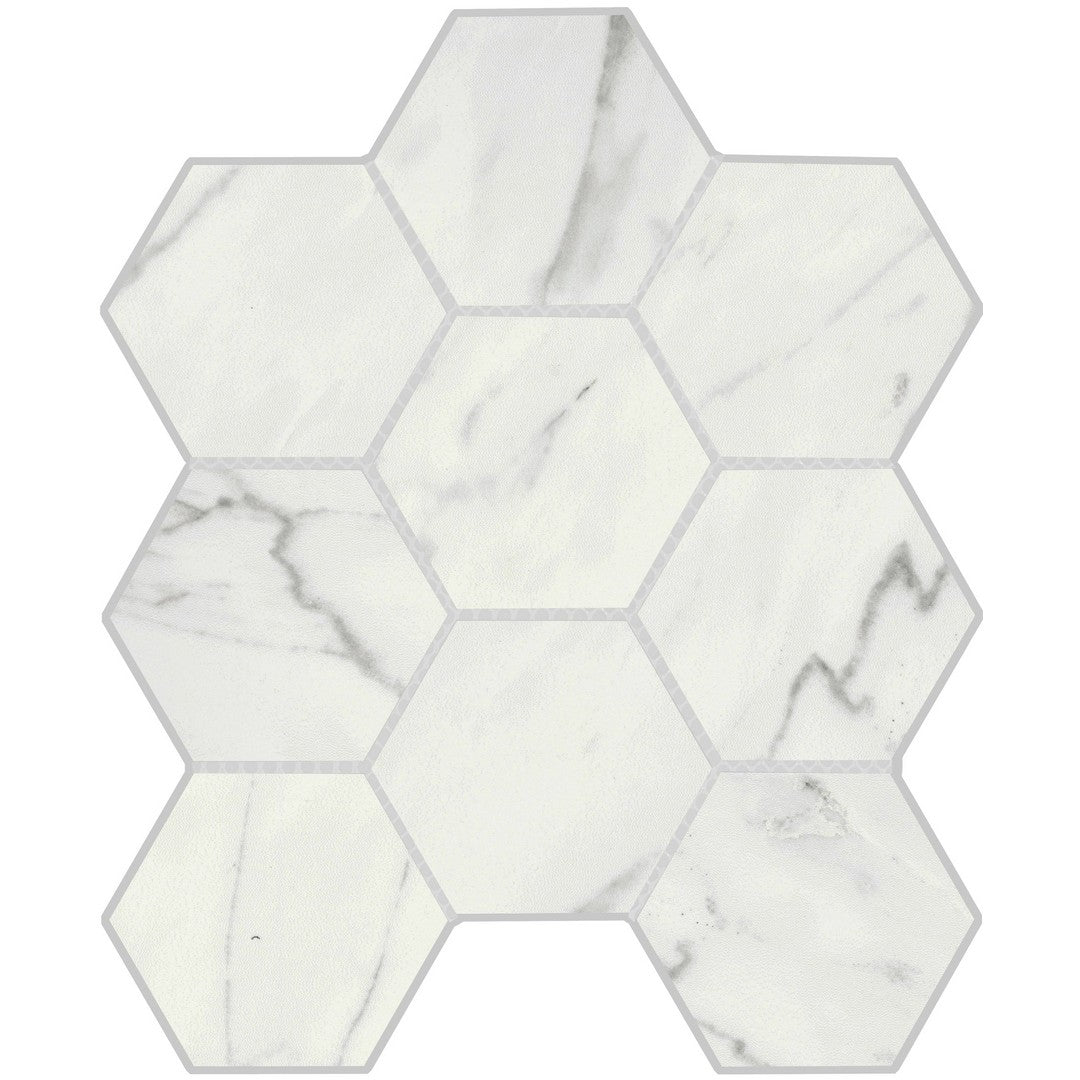 Emser Vara 10" x 12" Matte Hexagon Porcelain Mosaic