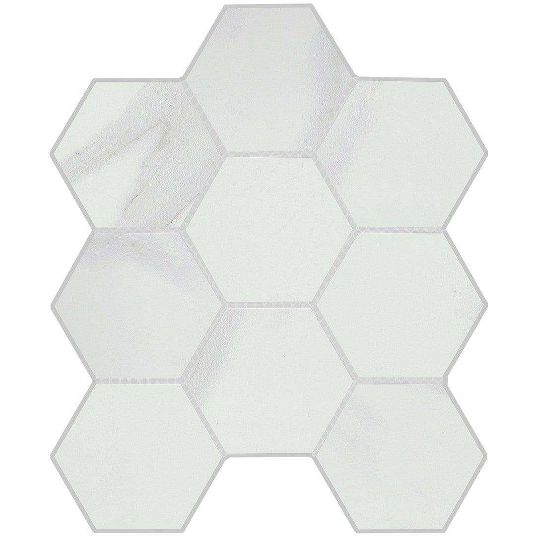 Emser Vara 10" x 12" Matte Hexagon Porcelain Mosaic