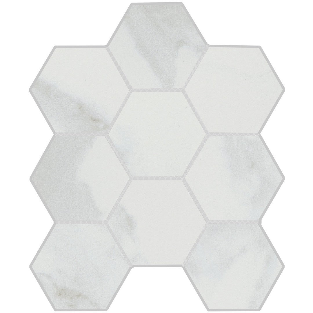 Emser Vara 10" x 12" Matte Hexagon Porcelain Mosaic