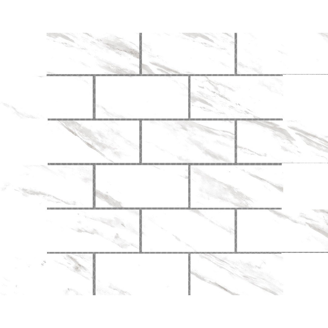 Emser Serendra 12" x 12" Polished Offset Porcelain Mosaic