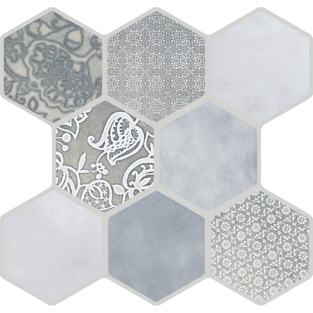 Emser Virtue 18" x 18" Pressed Matte Hexagon Porcelain Tile