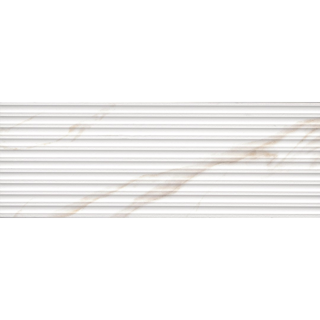 Emser Sculpture 13" x 39" Pressed Matte Tube Ceramic Wall Tile