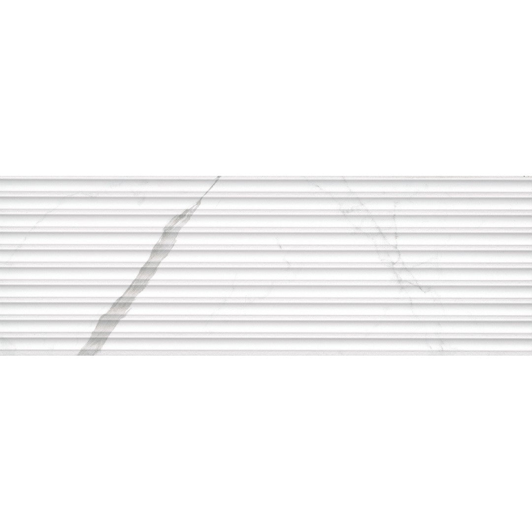 Emser Sculpture 13" x 39" Pressed Matte Tube Ceramic Wall Tile