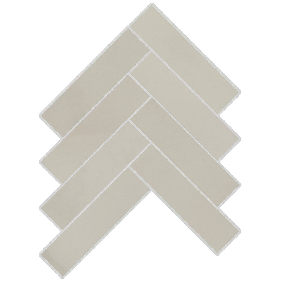 Emser Ironworx 17" x 17" Matte Herringbone Porcelain Mosaic