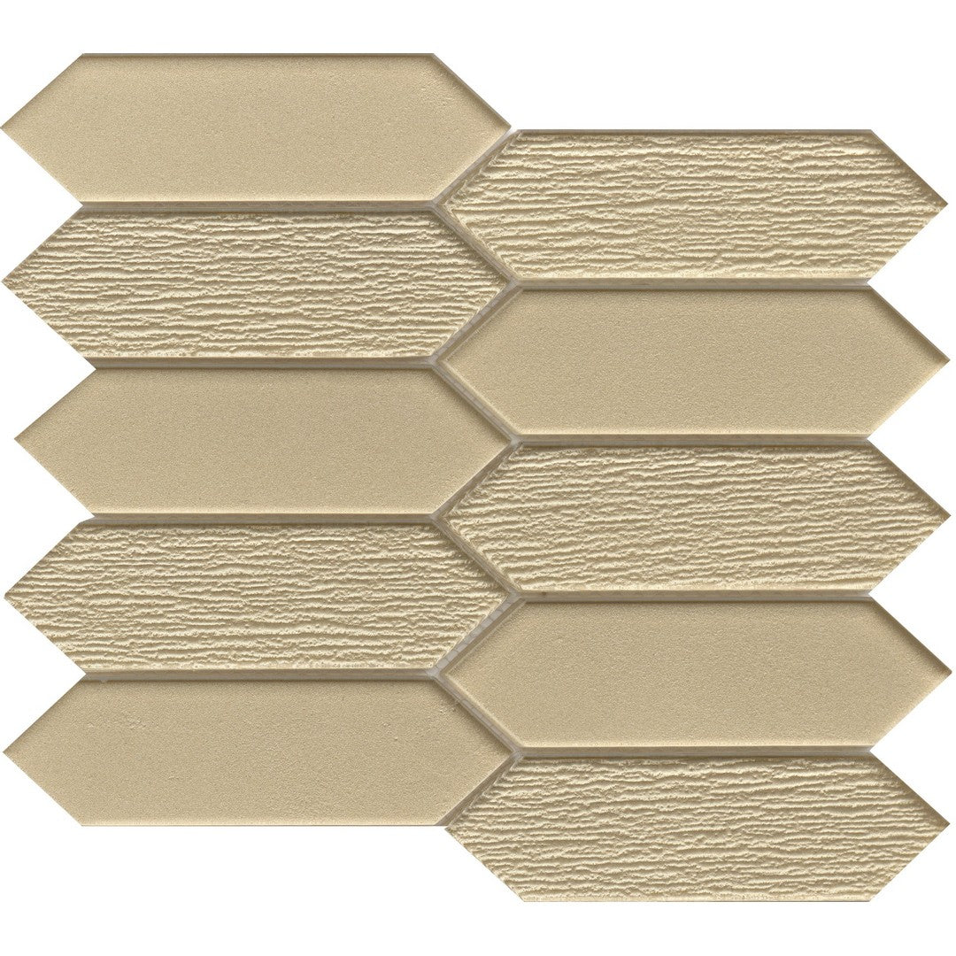 Emser Picket 10" x 11" Glossy Glass Mosaic