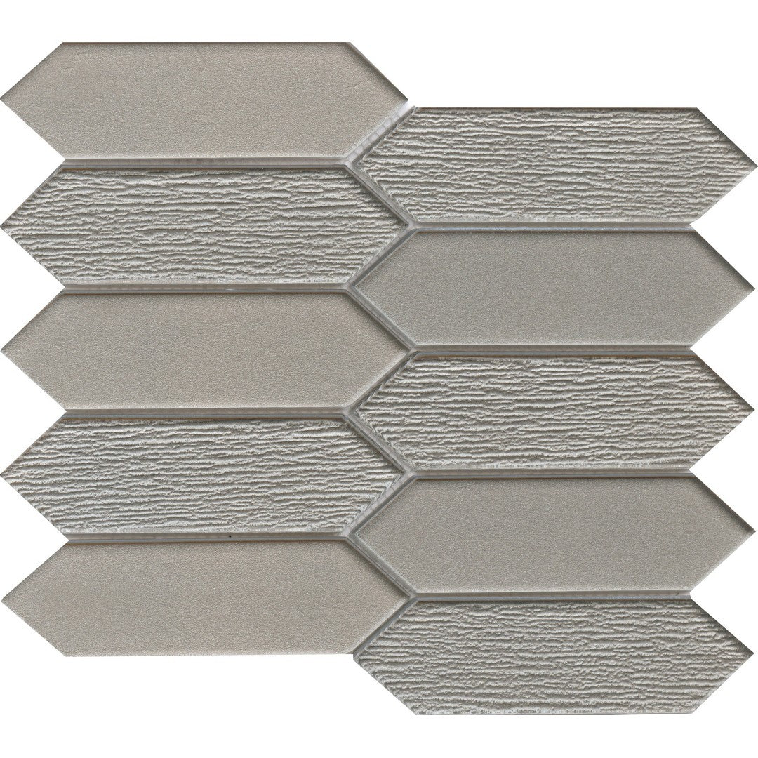 Emser Picket 10" x 11" Glossy Glass Mosaic