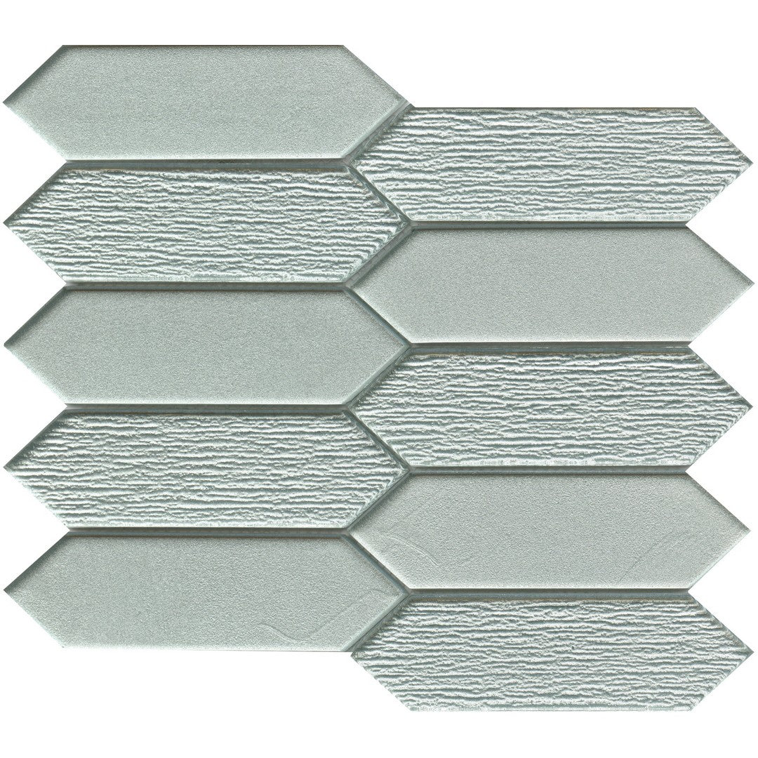 Emser Picket 10" x 11" Glossy Glass Mosaic