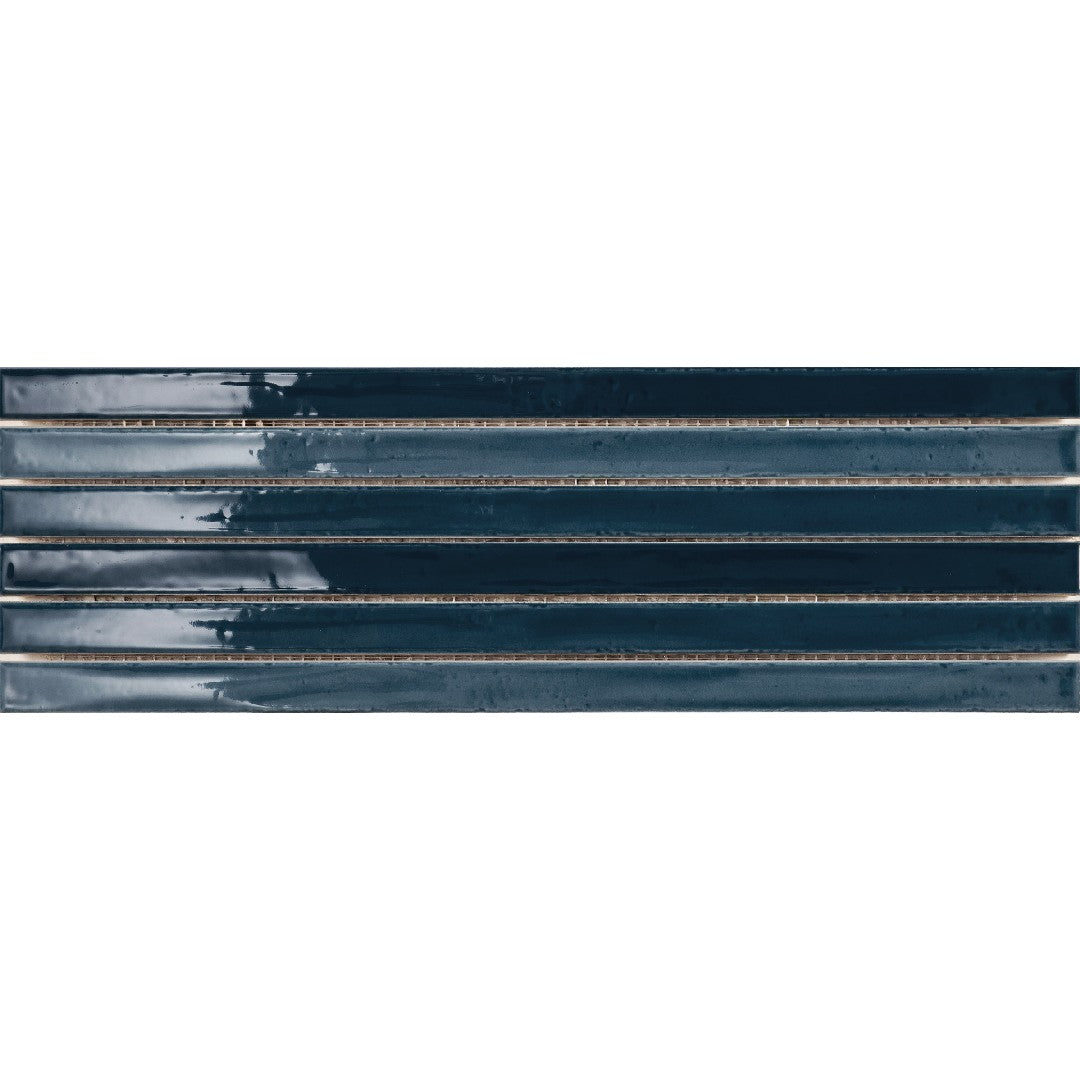 Emser Paralline 5" x 18" Pressed Glossy Stacked Ceramic Mosaic