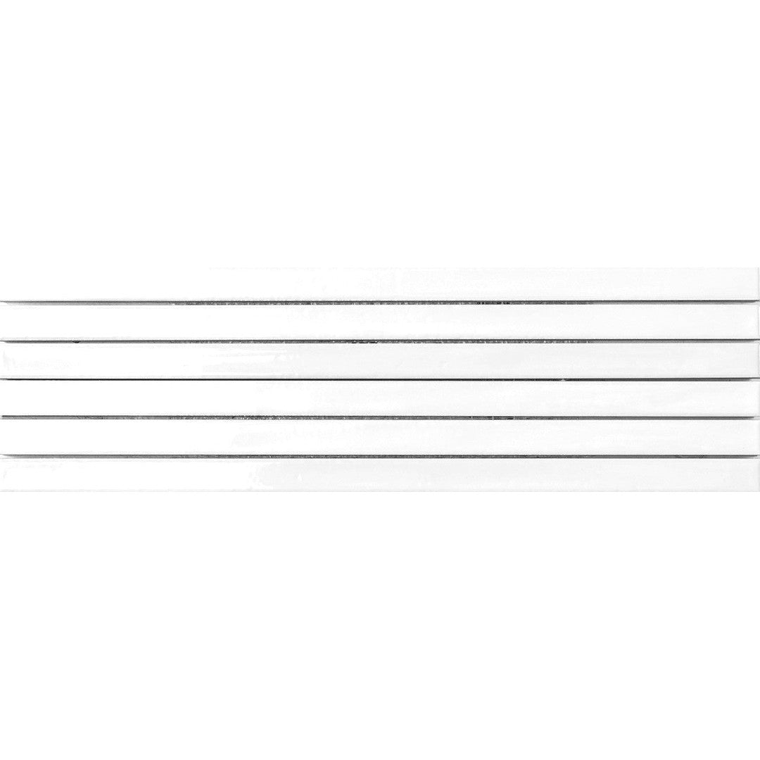 Emser Paralline 5" x 18" Pressed Glossy Stacked Ceramic Mosaic