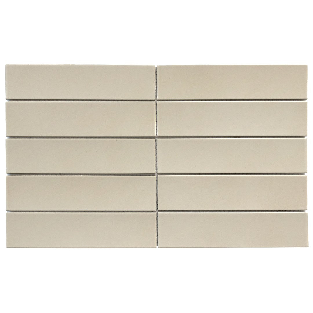 Emser Kaizen 9" x 15" Pressed Satin Stacked Porcelain Mosaic