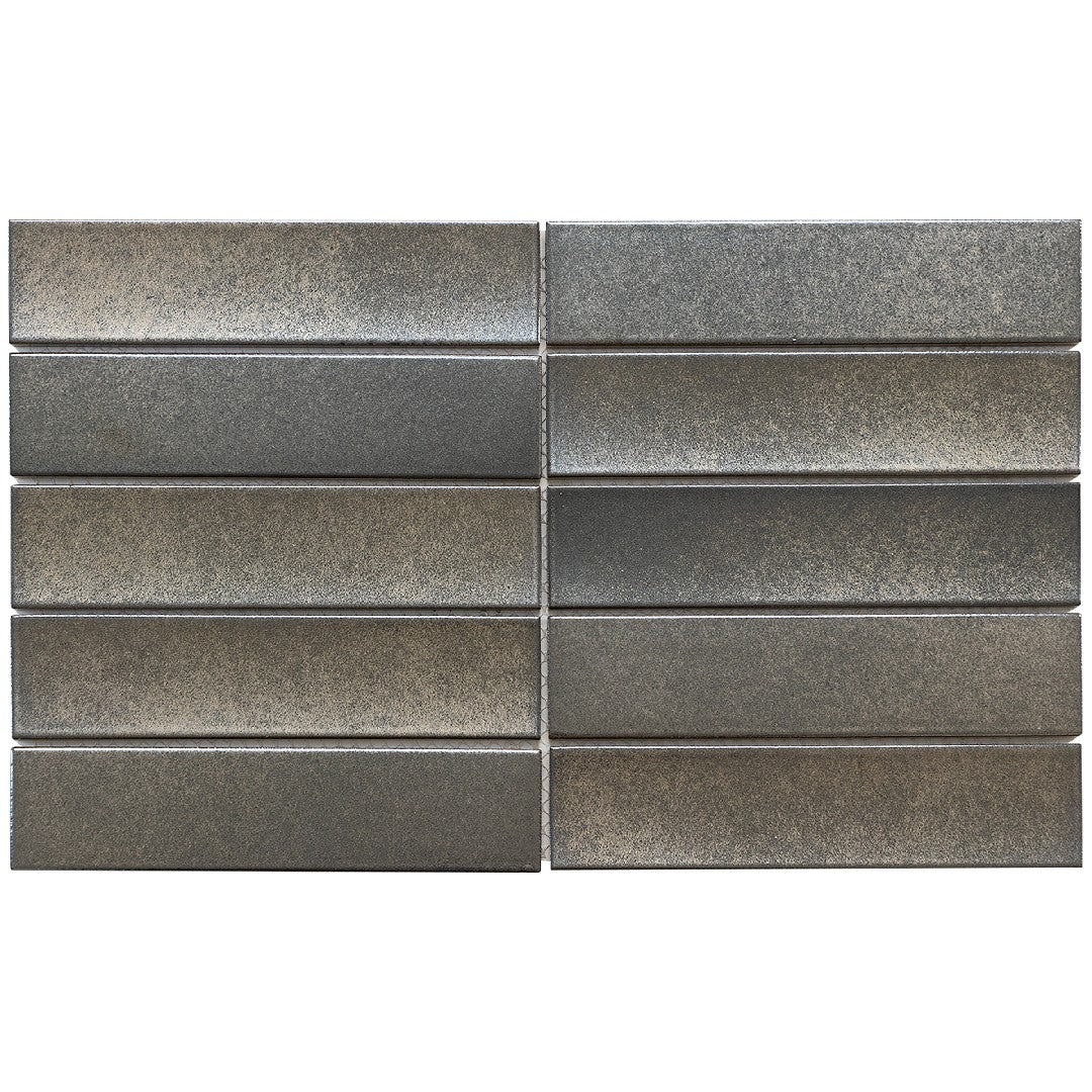 Emser Kaizen 9" x 15" Pressed Satin Stacked Porcelain Mosaic