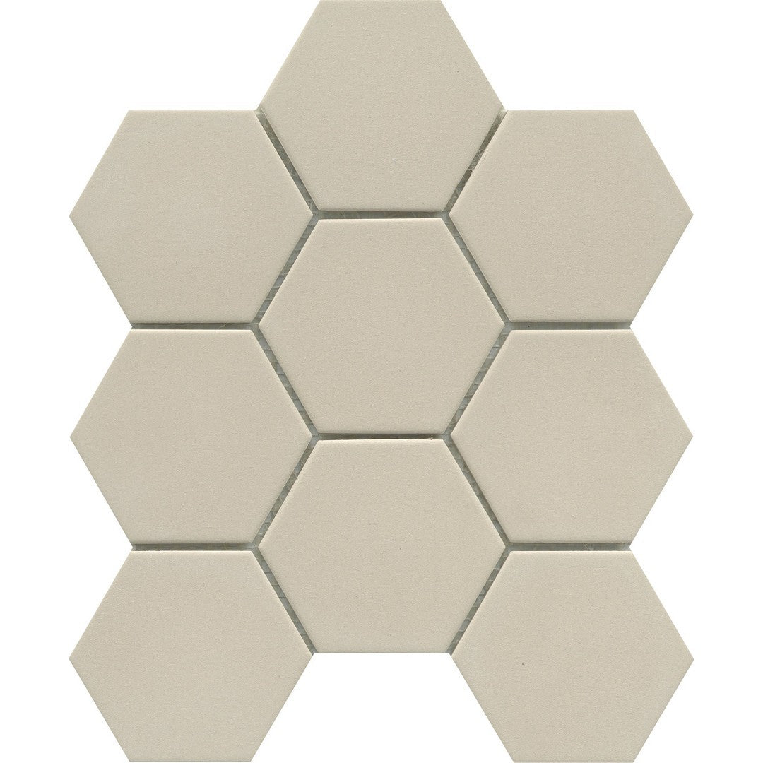 Emser Source 9" x 10" Matte 3" Hexagon Porcelain Mosaic