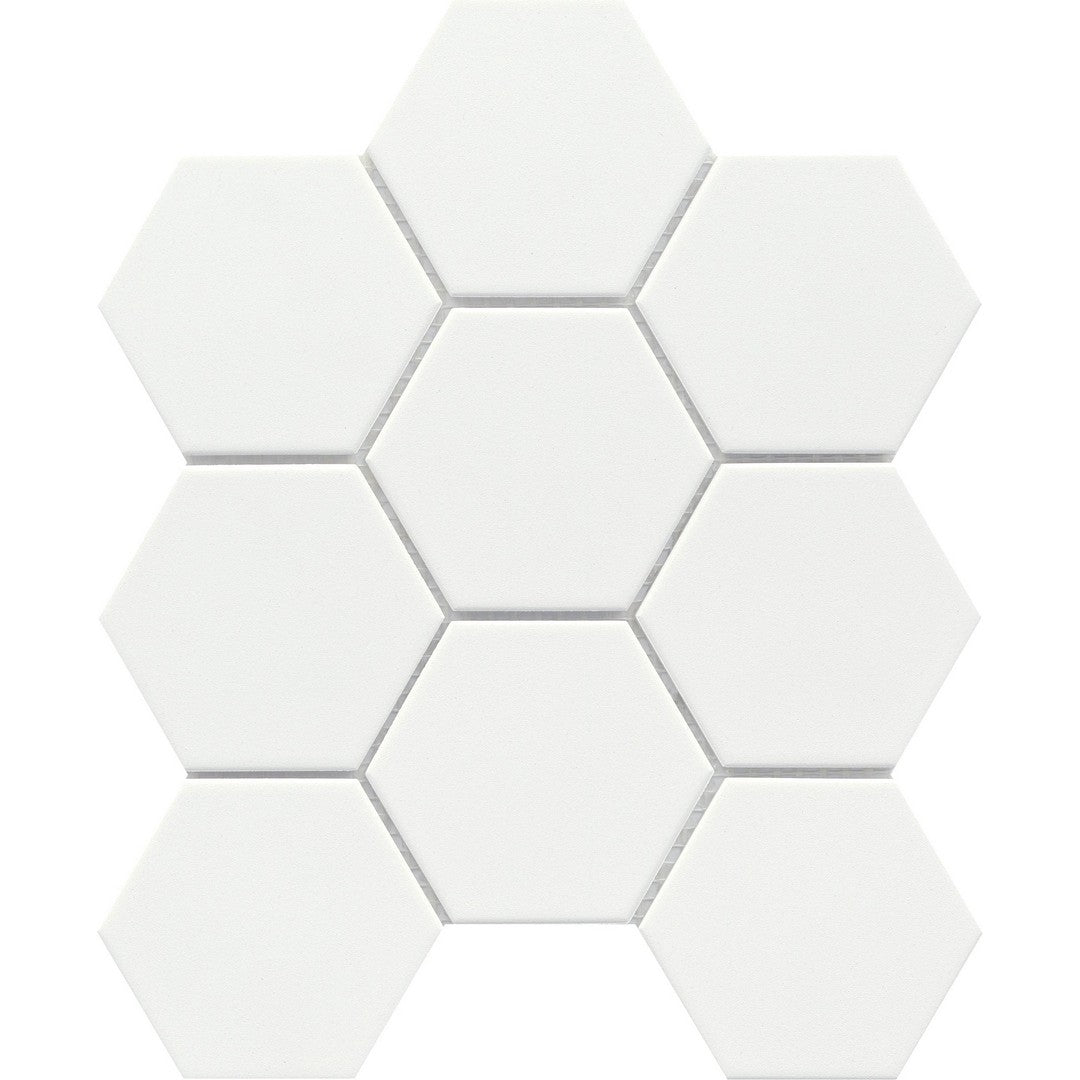 Emser Source 9" x 10" Matte 3" Hexagon Porcelain Mosaic