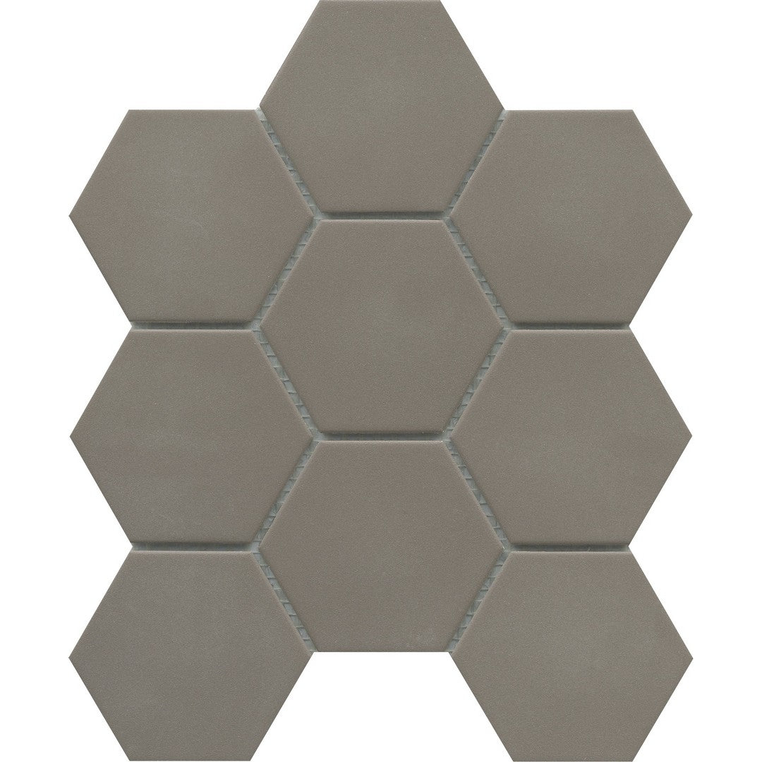 Emser Source 9" x 10" Matte 3" Hexagon Porcelain Mosaic