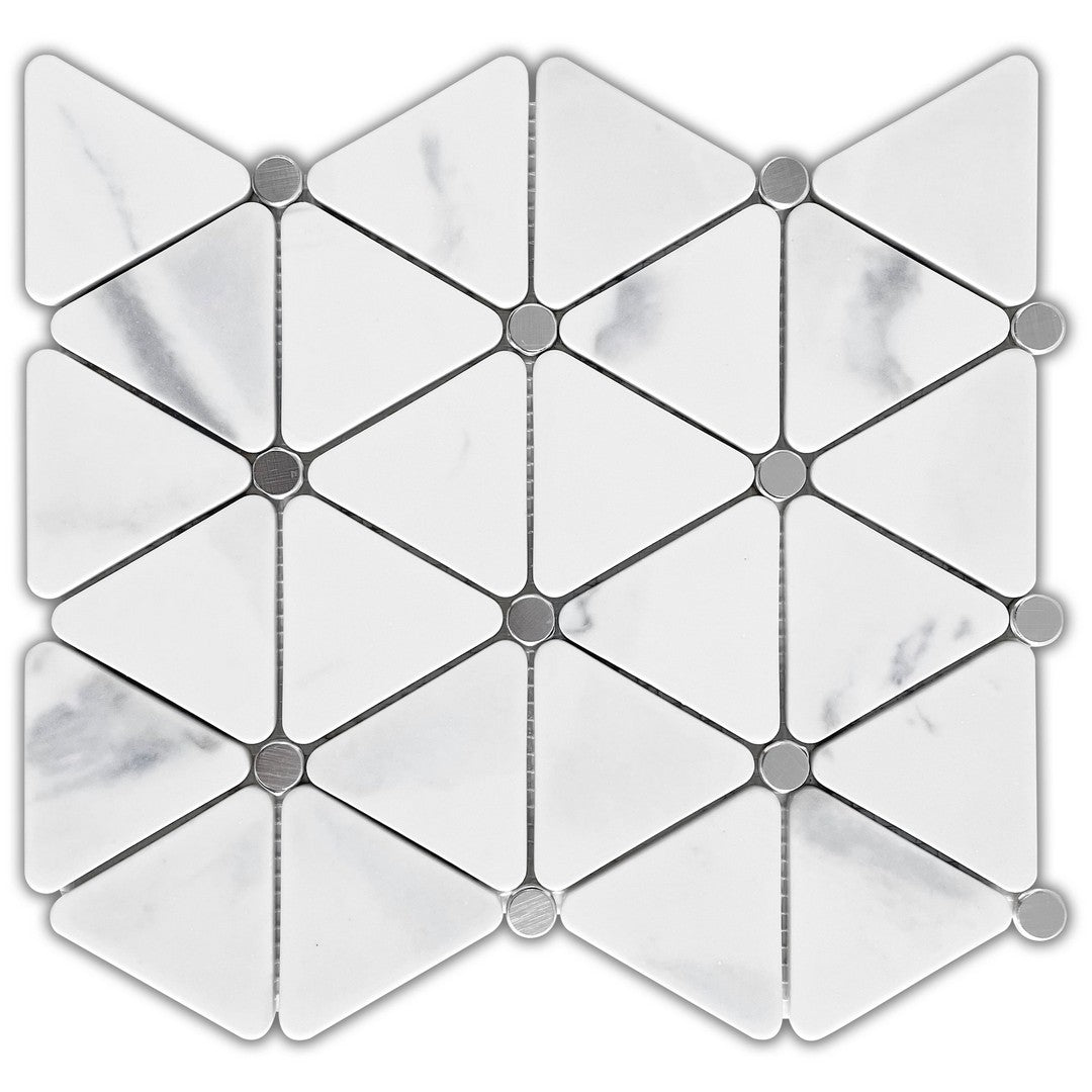 Emser L'Amour 10" x 11" Triad Glass Mosaic