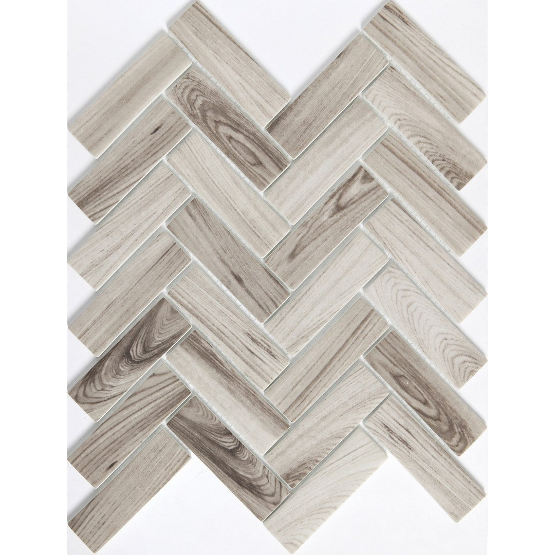 Emser Echo 11" x 13" Matte Herringbone Glass Mosaic