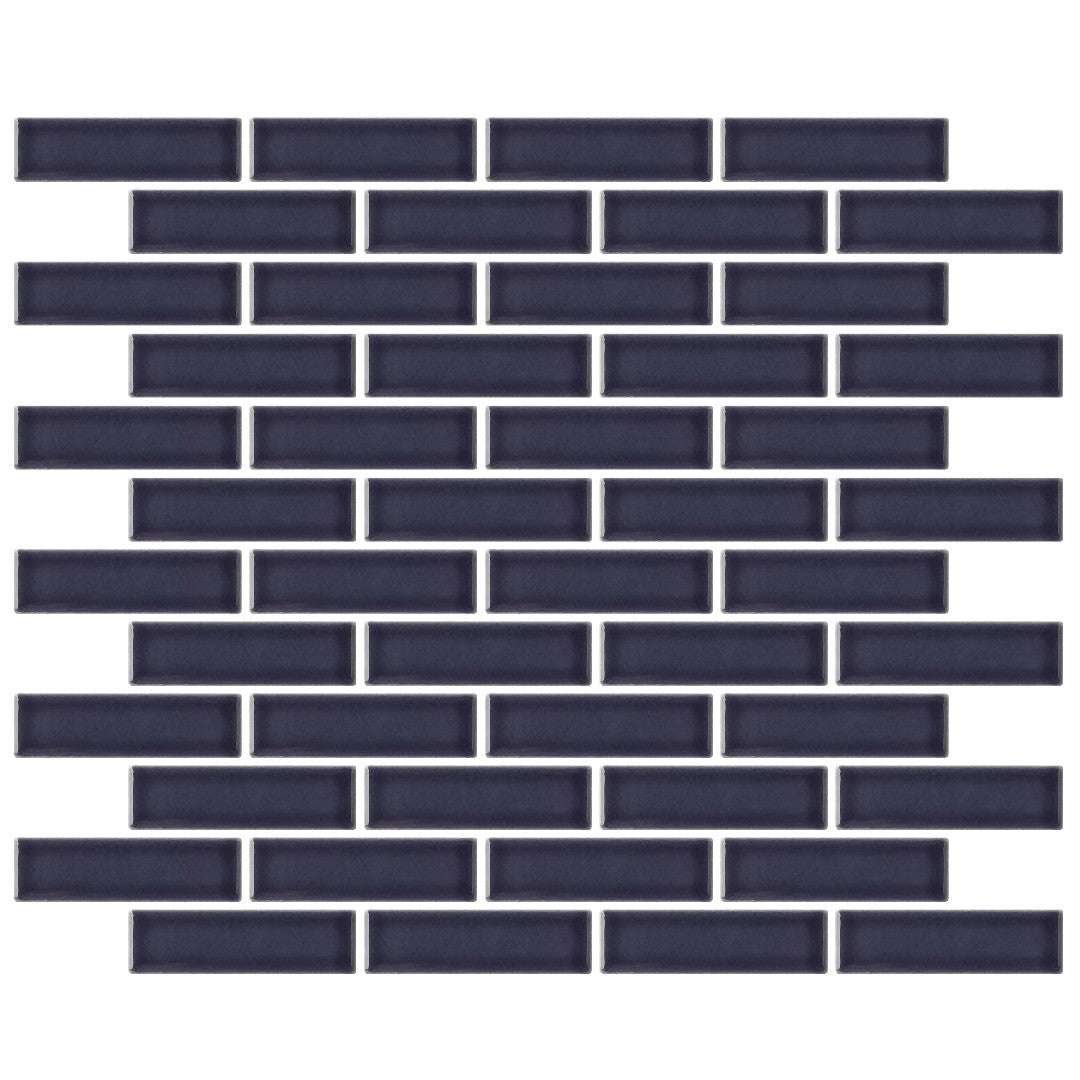 Emser Savvy 11" x 12" Pressed Glossy Offset Porcelain Mosaic