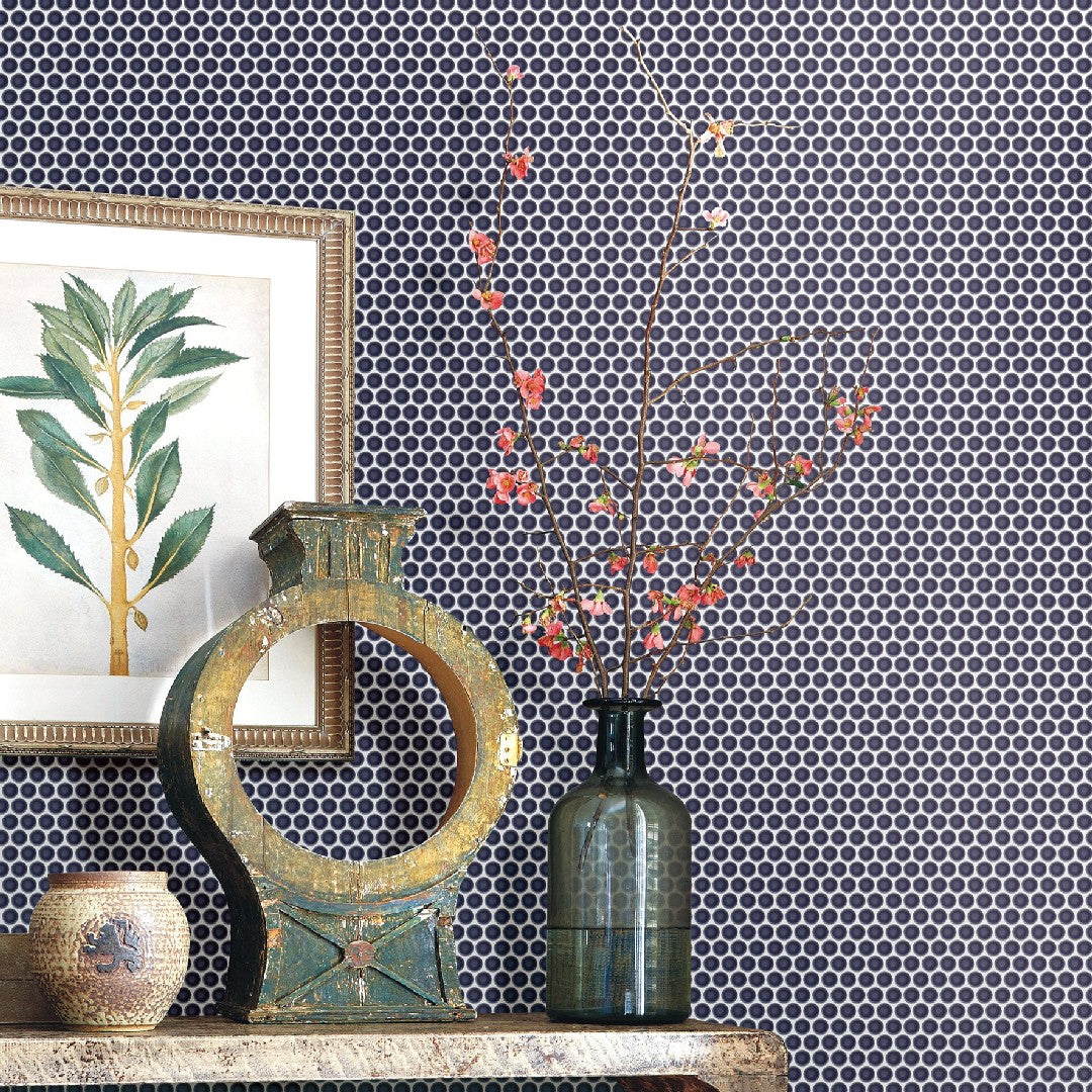 Emser-Savvy-11-x-12-Pressed-Glossy-Penny-Round-Porcelain-Mosaic-Navy