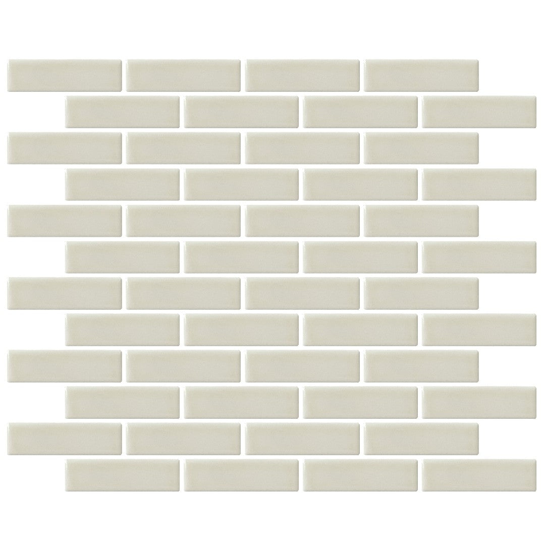 Emser Savvy 11" x 12" Pressed Glossy Offset Porcelain Mosaic