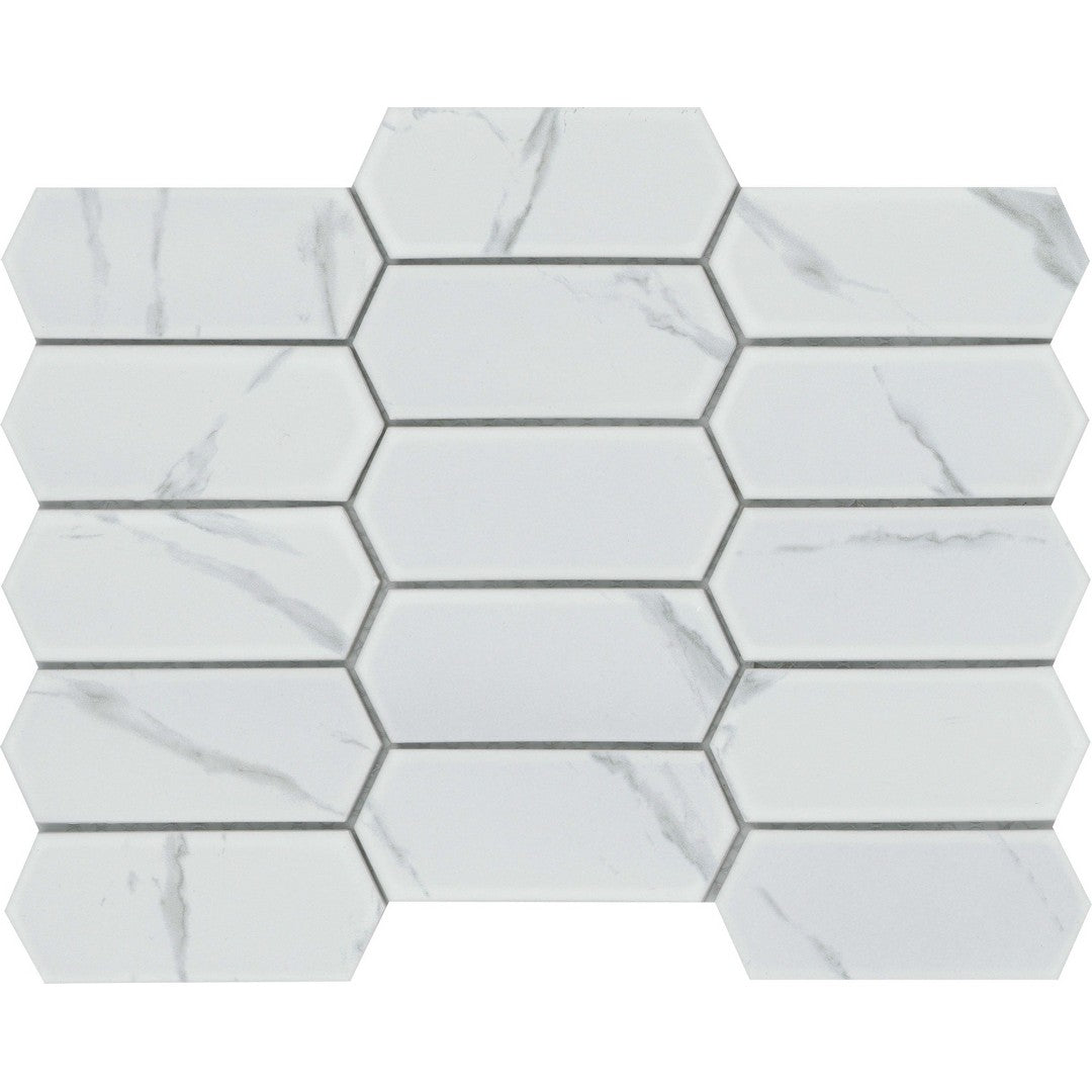 Emser Elegan 10" x 14" Pressed Matte Thicket Porcelain Mosaic