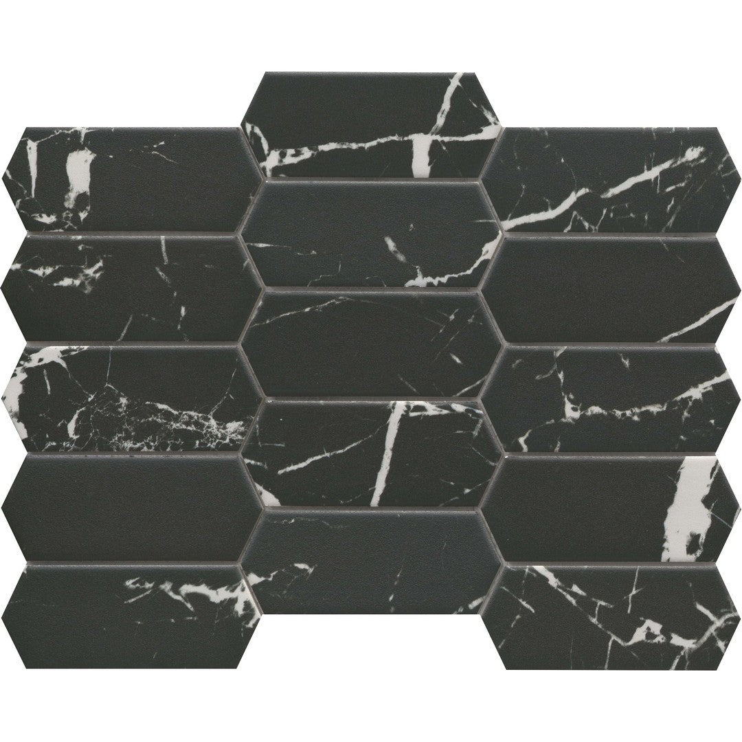 Emser Elegan 10" x 14" Pressed Matte Thicket Porcelain Mosaic