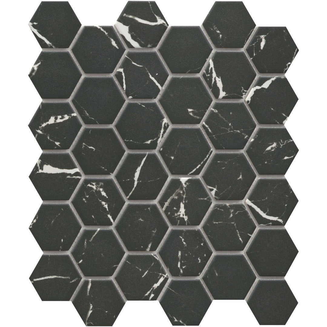 Emser Elegan 10" x 13" Pressed Matte 2" Hexagon Porcelain Mosaic